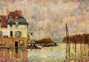 Alfred Sisley L Inondation a Port Marly oil painting reproduction